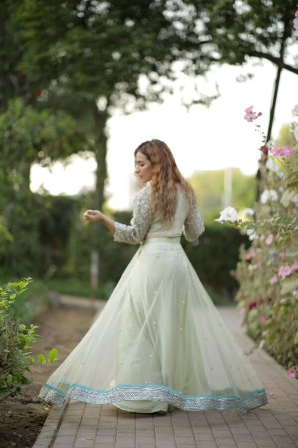 Siena - Mint Green Lehenga | ROMA | Festive Formal Wear '21 - Image 7