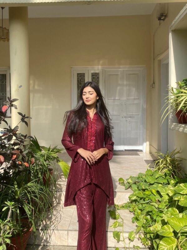 Kelaya in Maroon - Co-Ord Set - The Chic Edit - Image 7