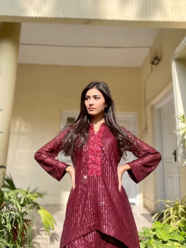 Kelaya in Maroon - Co-Ord Set - The Chic Edit - Image 6