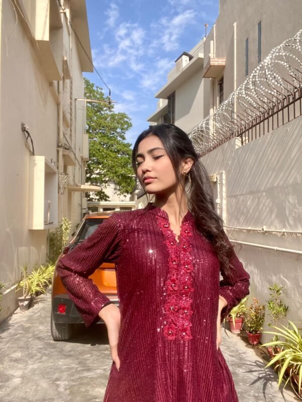 Kelaya in Maroon - Co-Ord Set - The Chic Edit - Image 4