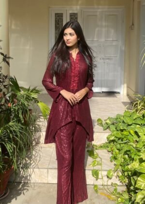 Kelaya in Maroon - Co-Ord Set - The Chic Edit