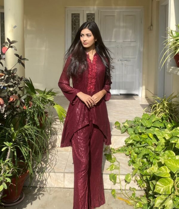 Kelaya in Maroon - Co-Ord Set - The Chic Edit