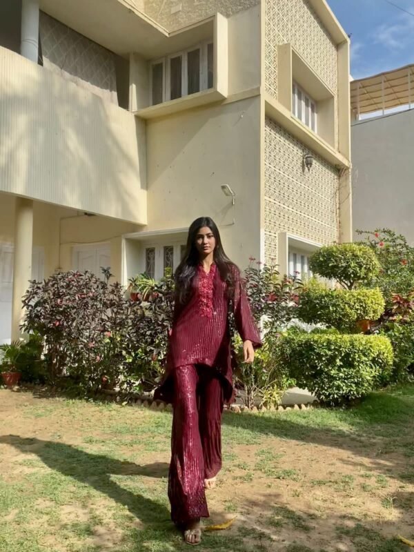 Kelaya in Maroon - Co-Ord Set - The Chic Edit - Image 2