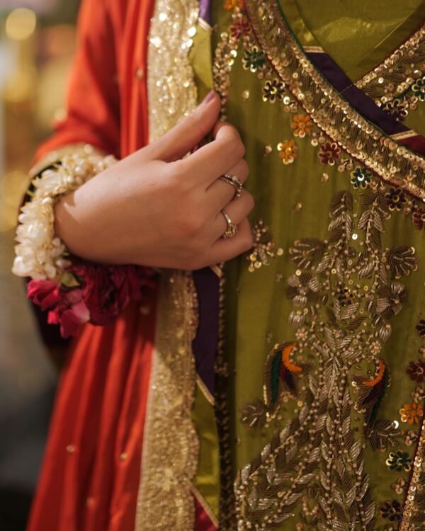 Chatapati Anarkali Dress - Mehendi | Shop By Events - Image 5