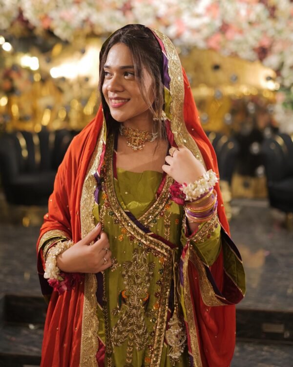 Chatapati Anarkali Dress - Mehendi | Shop By Events - Image 3