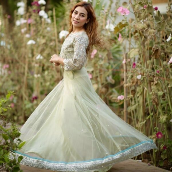 Siena - Mint Green Lehenga | ROMA | Festive Formal Wear '21 - Image 5