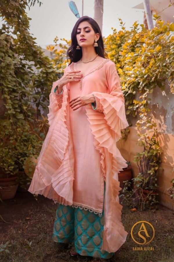 Sosan - Embellished Raw Silk Kameez  | ROMA | Festive Formal Wear'21