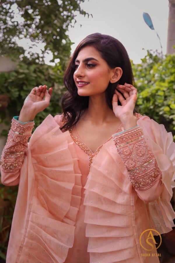 Sosan - Embellished Raw Silk Kameez  | ROMA | Festive Formal Wear'21 - Image 2